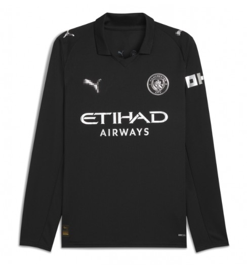 Moške Nogometnih dresov Manchester City Gostujoči 2025-26 Dolgi rokavi Moške Nogometnih dresov Manchester City Gostujoči 2025-26 Dolgi rokavi